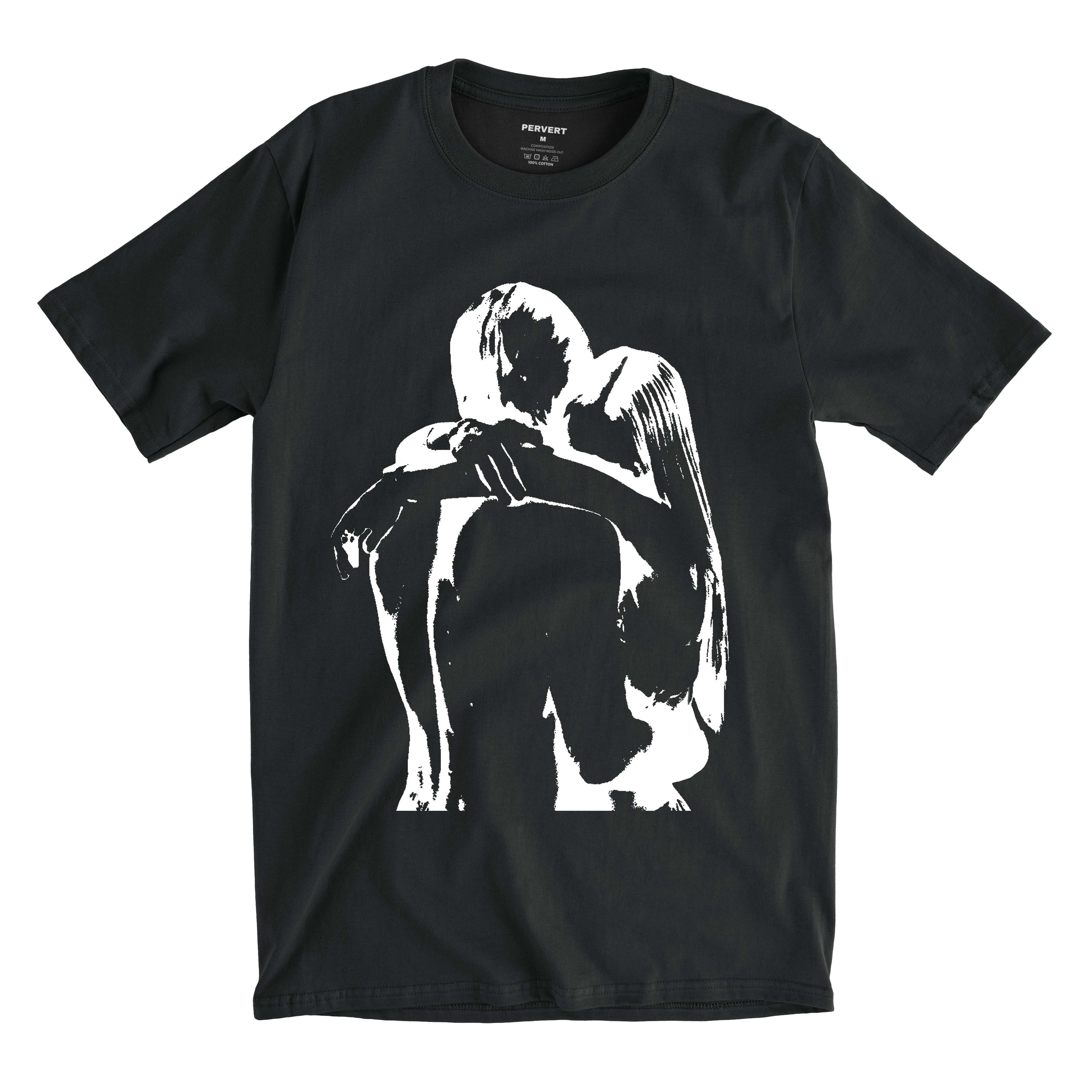PERVERT tee, black colorway